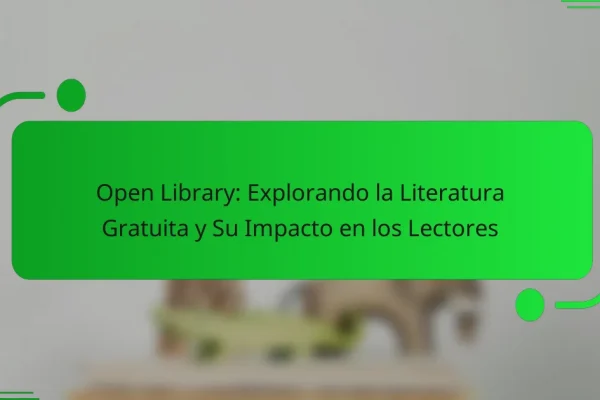 Open Library: Explorando la Literatura Gratuita y Su Impacto en los Lectores